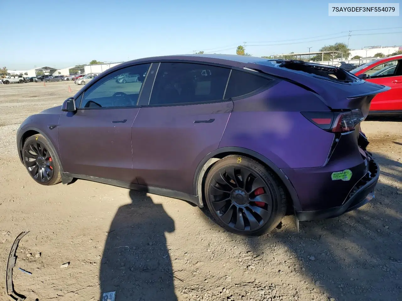7SAYGDEF3NF554079 2022 Tesla Model Y