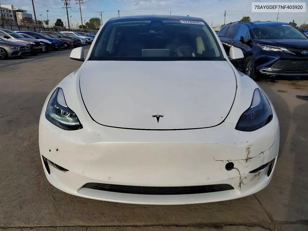 7SAYGDEF7NF405920 2022 Tesla Model Y