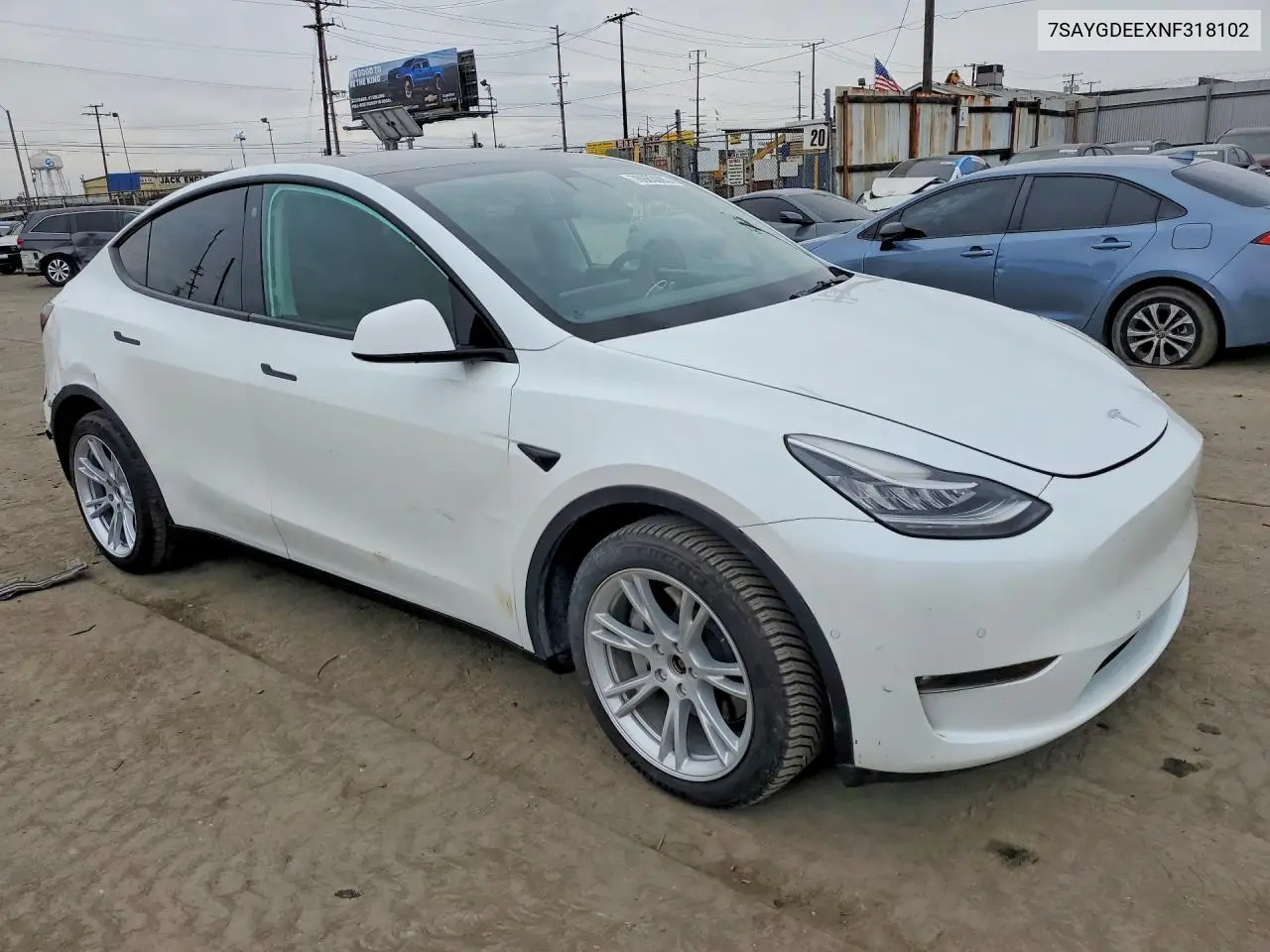 7SAYGDEEXNF318102 2022 Tesla Model Y