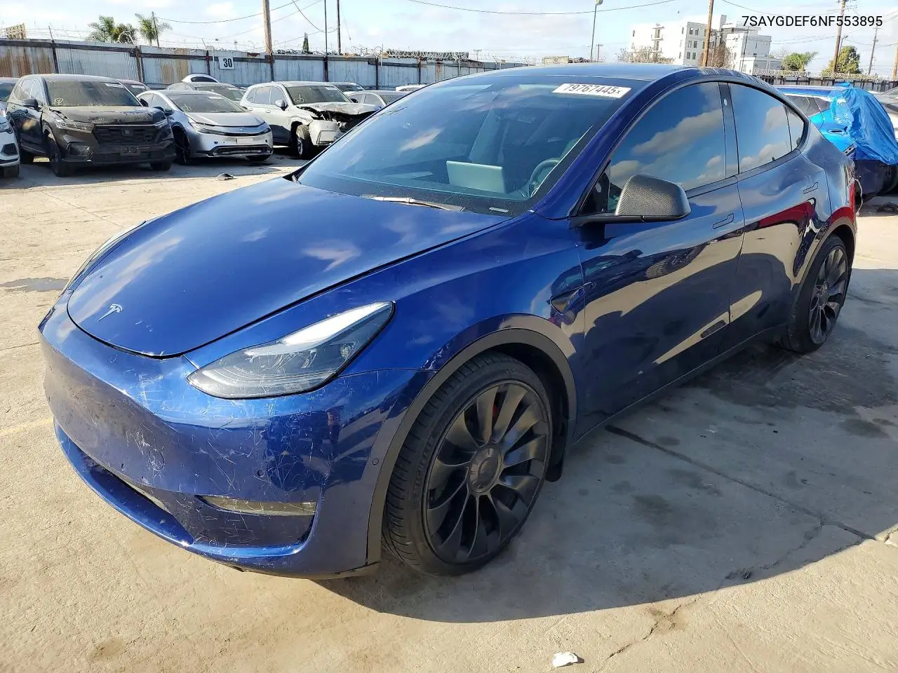 7SAYGDEF6NF553895 2022 Tesla Model Y
