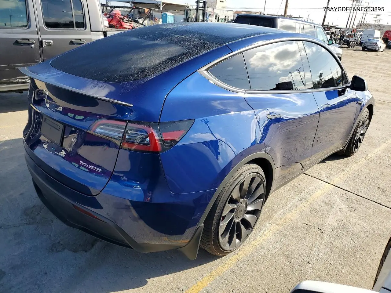 7SAYGDEF6NF553895 2022 Tesla Model Y