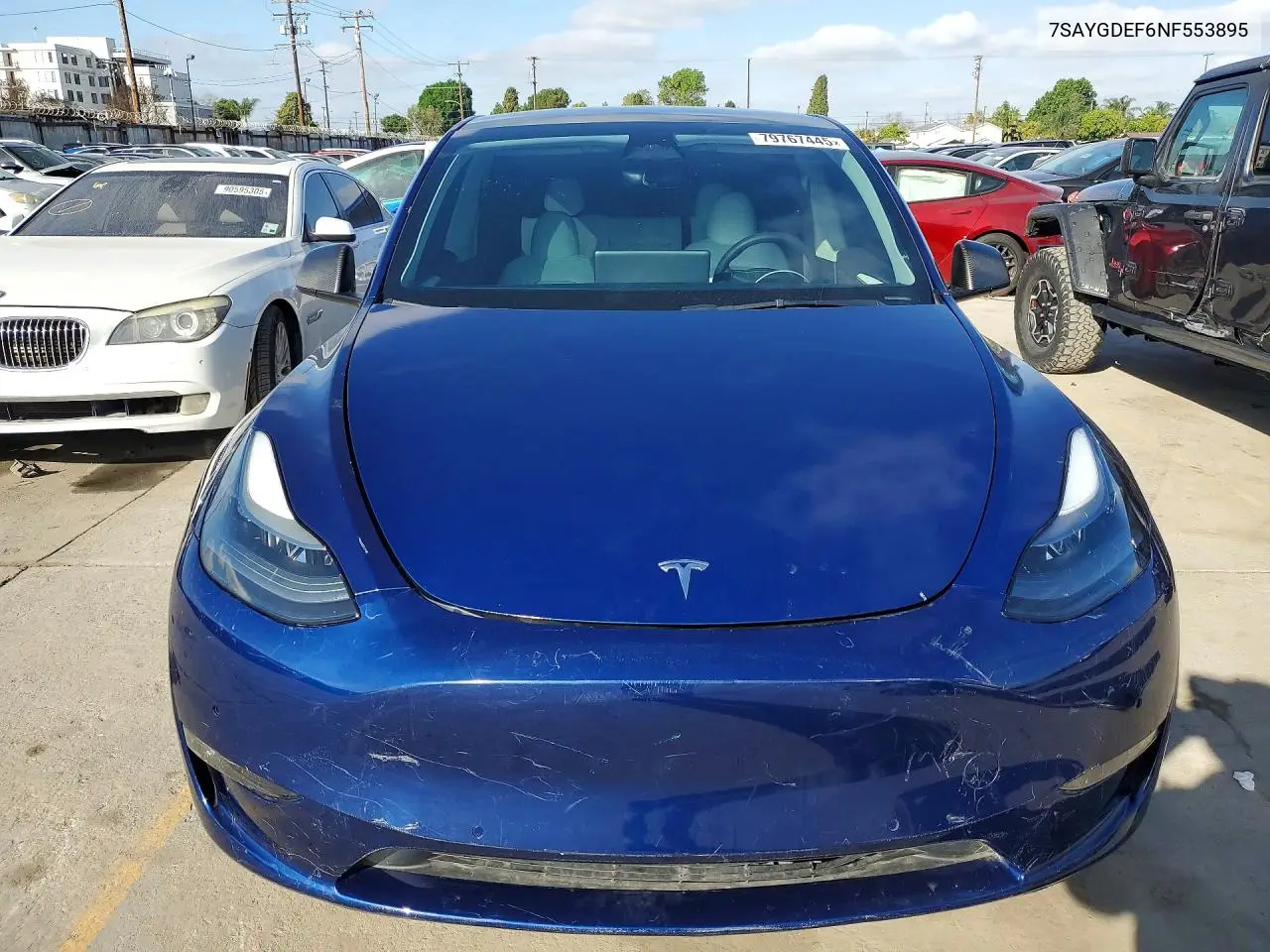 7SAYGDEF6NF553895 2022 Tesla Model Y