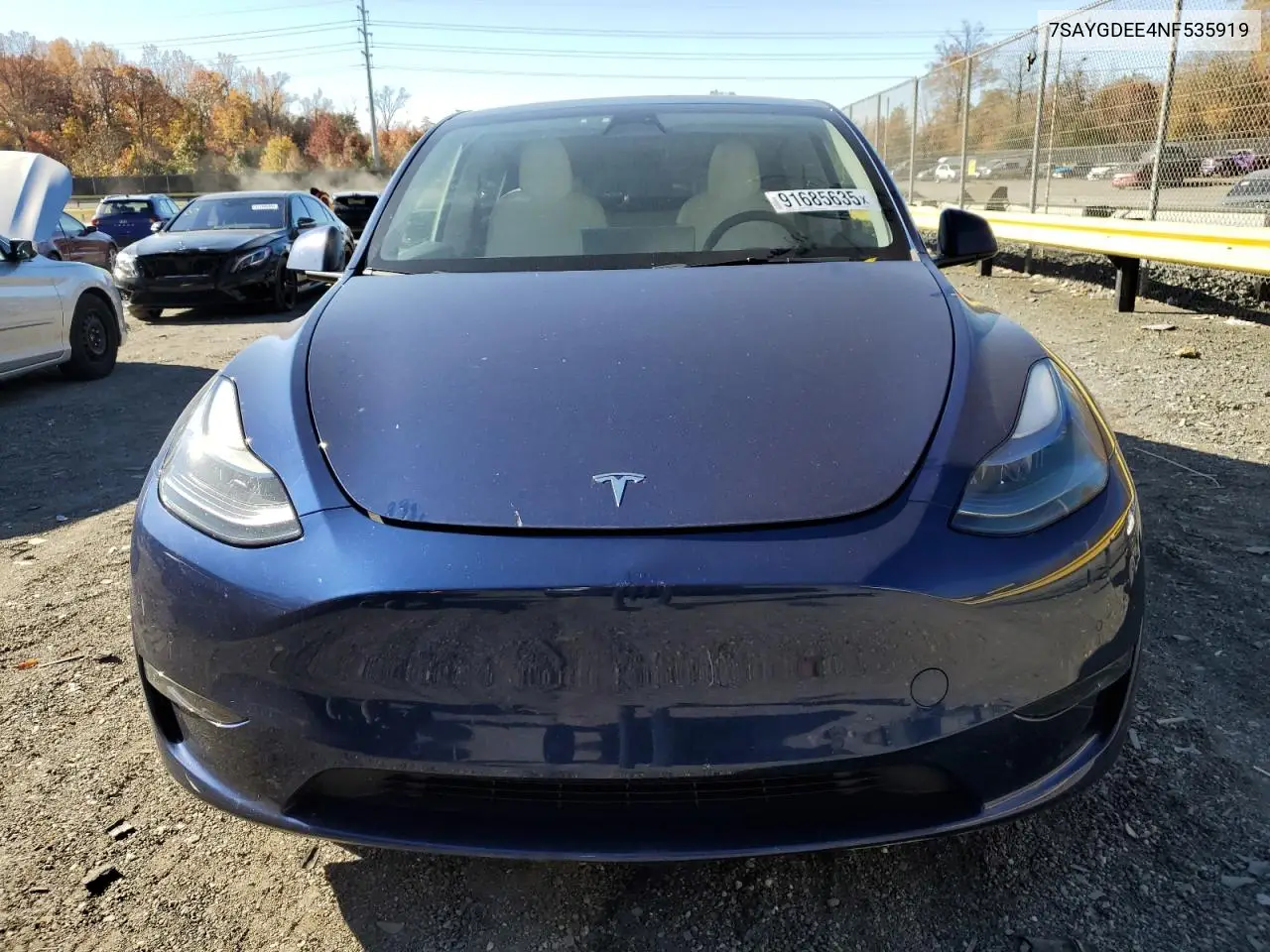 7SAYGDEE4NF535919 2022 Tesla Model Y