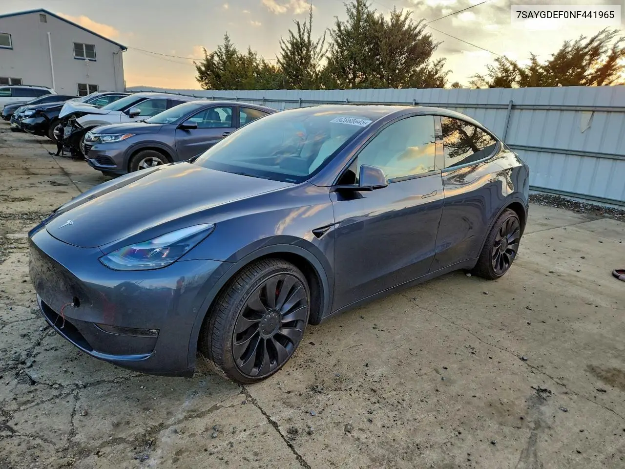 7SAYGDEF0NF441965 2022 Tesla Model Y