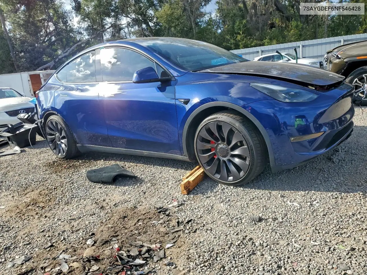 7SAYGDEF6NF546428 2022 Tesla Model Y