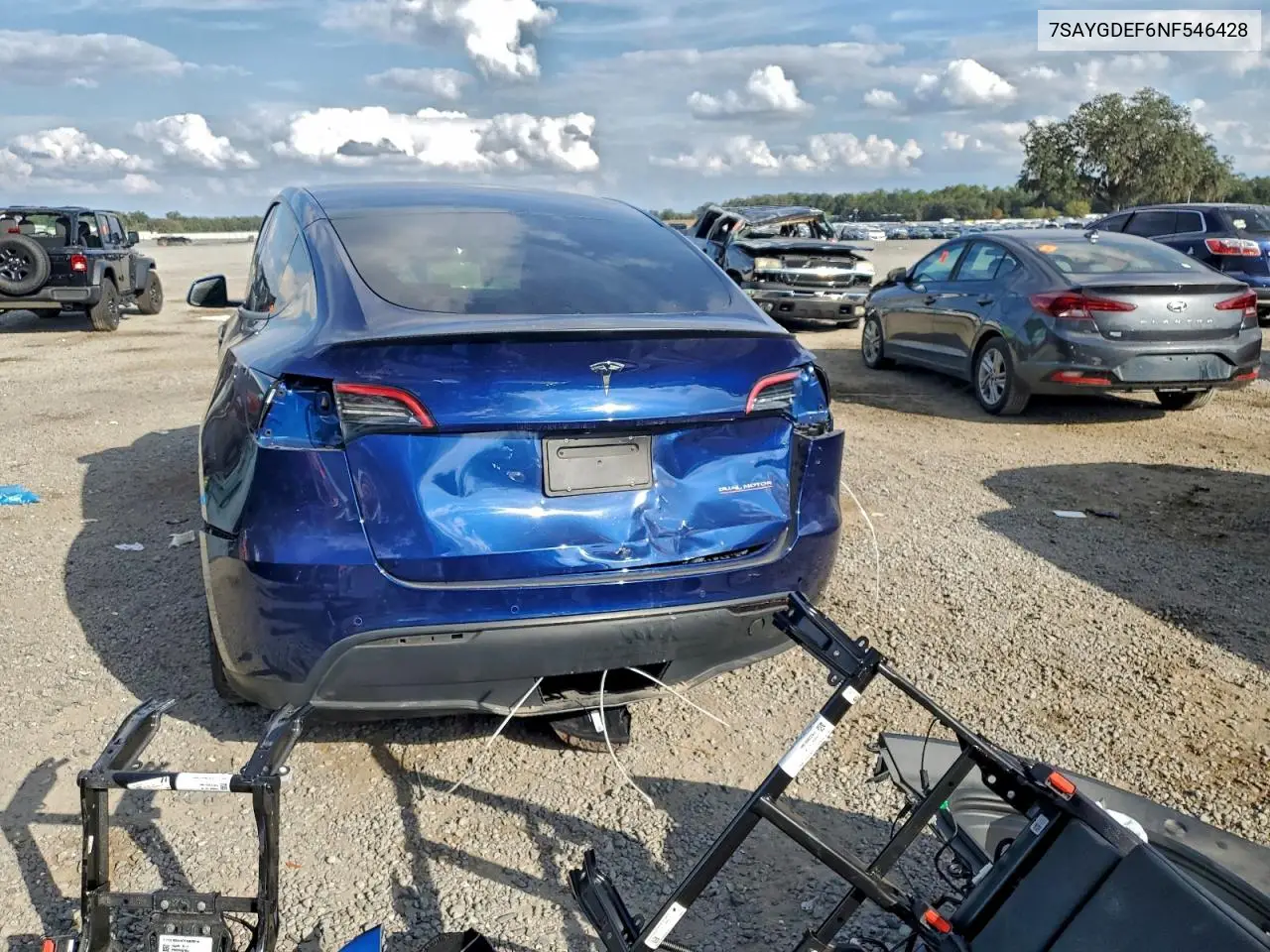 7SAYGDEF6NF546428 2022 Tesla Model Y
