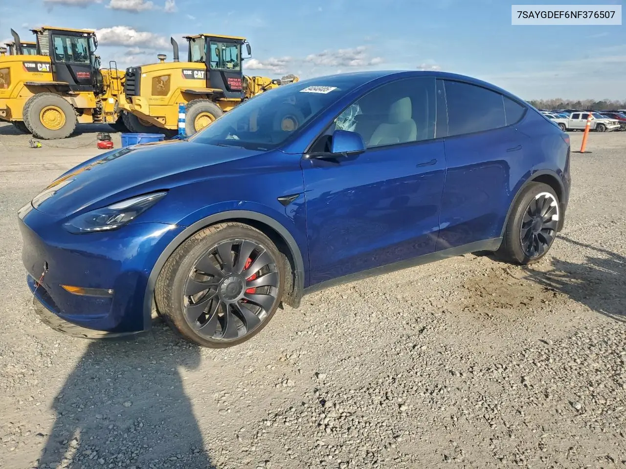 7SAYGDEF6NF376507 2022 Tesla Model Y