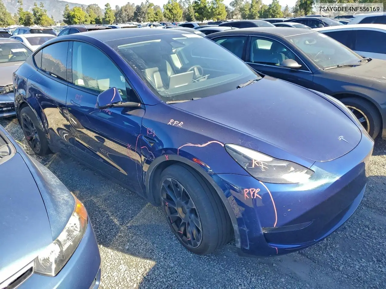 7SAYGDEE4NF556169 2022 Tesla Model Y