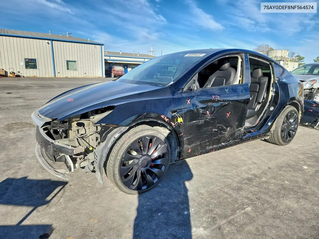 7SAYGDEF8NF564574 2022 Tesla Model Y