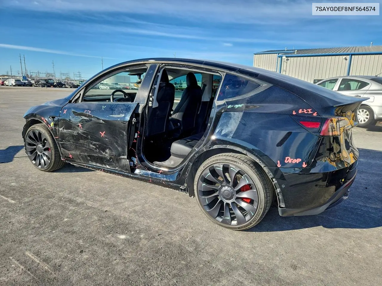 7SAYGDEF8NF564574 2022 Tesla Model Y