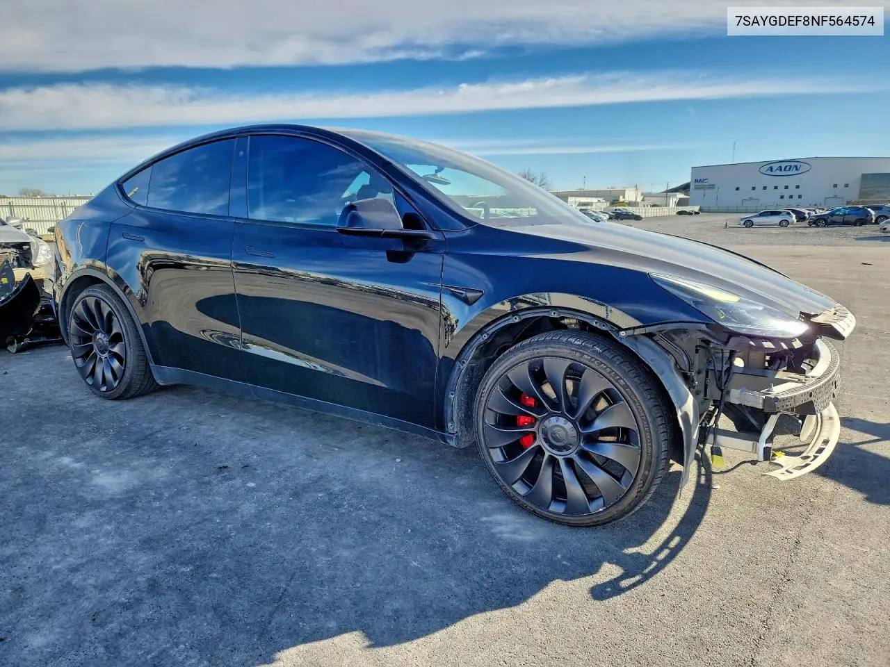 7SAYGDEF8NF564574 2022 Tesla Model Y