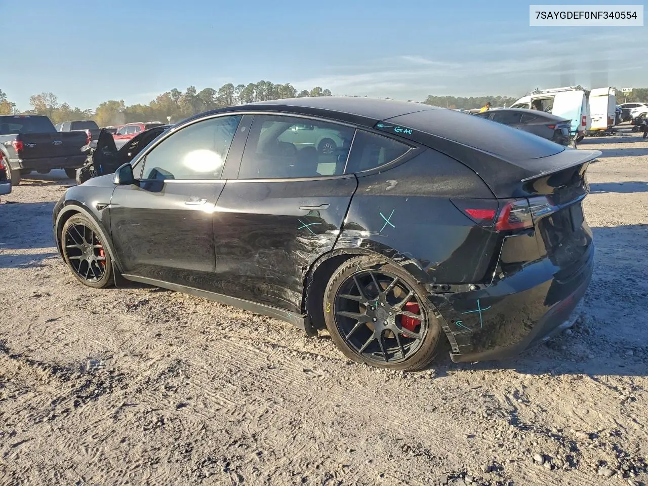7SAYGDEF0NF340554 2022 Tesla Model Y