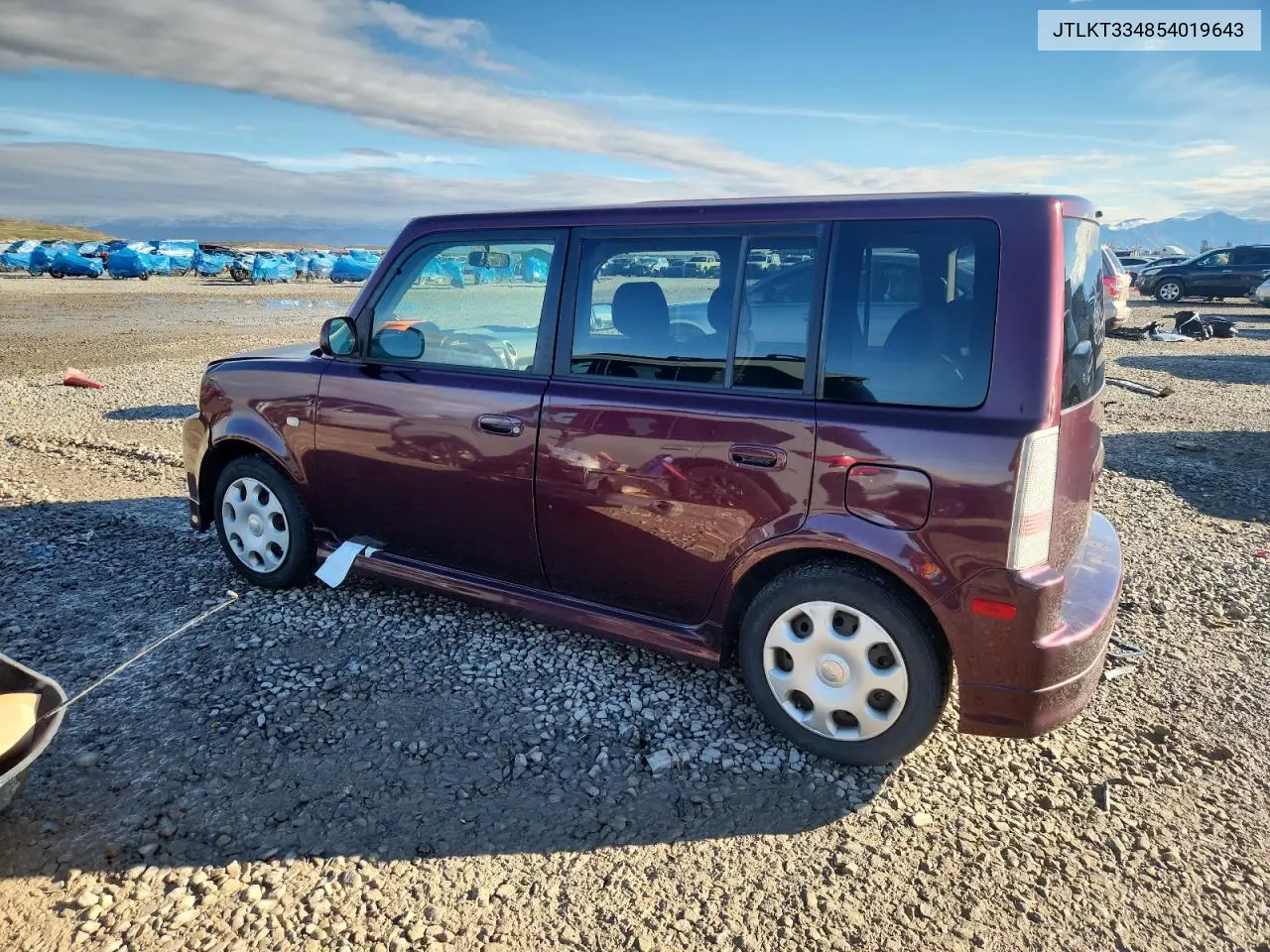 JTLKT334854019643 2005 Toyota Scion Xb