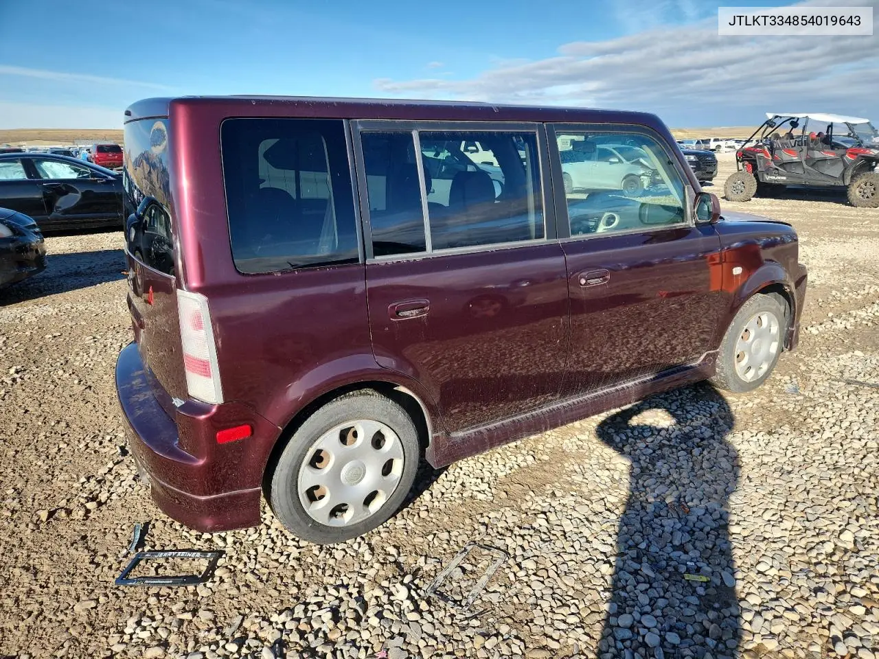 JTLKT334854019643 2005 Toyota Scion Xb