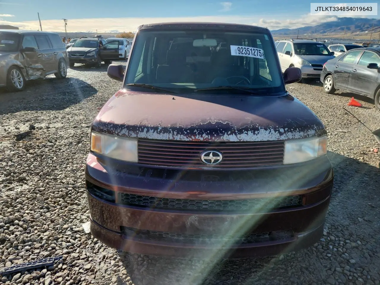 JTLKT334854019643 2005 Toyota Scion Xb