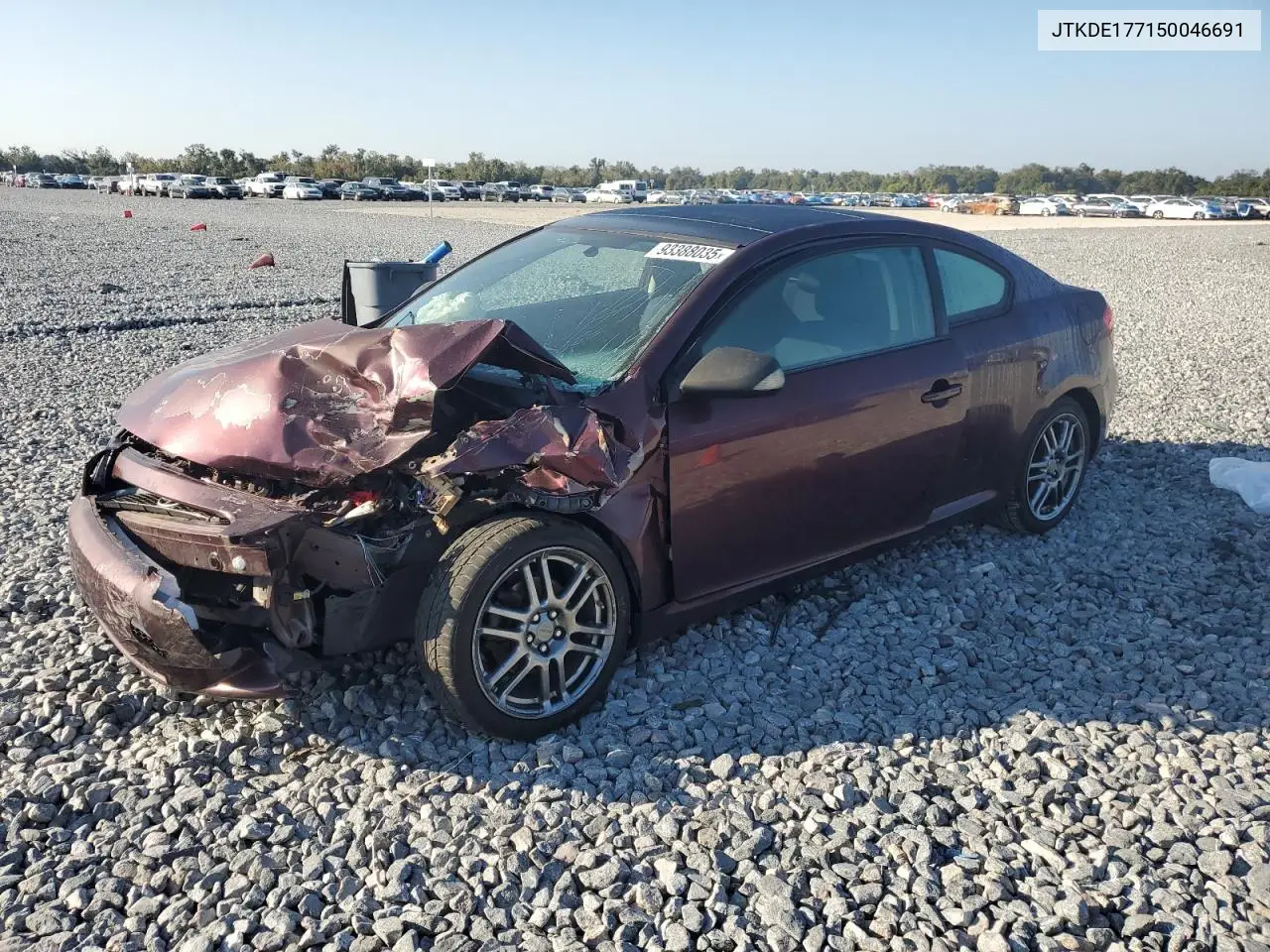 JTKDE177150046691 2005 Toyota Scion Tc