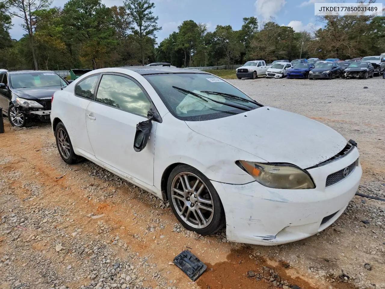 JTKDE177850031489 2005 Toyota Scion Tc