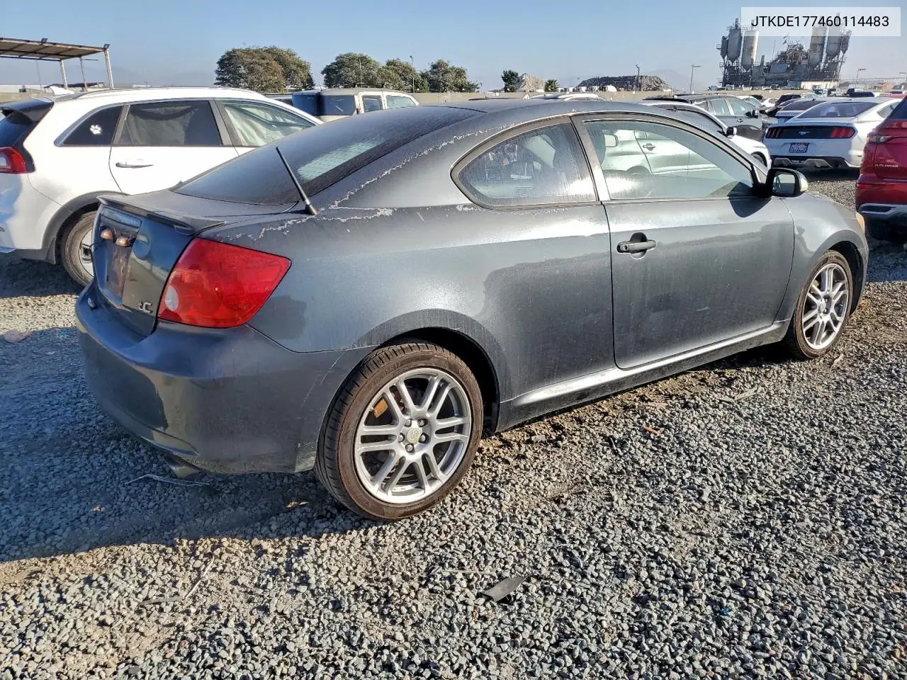 JTKDE177460114483 2006 Toyota Scion Tc