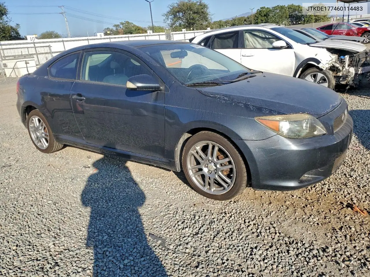 JTKDE177460114483 2006 Toyota Scion Tc