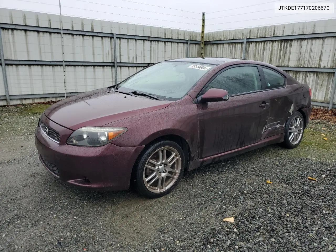 JTKDE177170206670 2007 Toyota Scion Tc