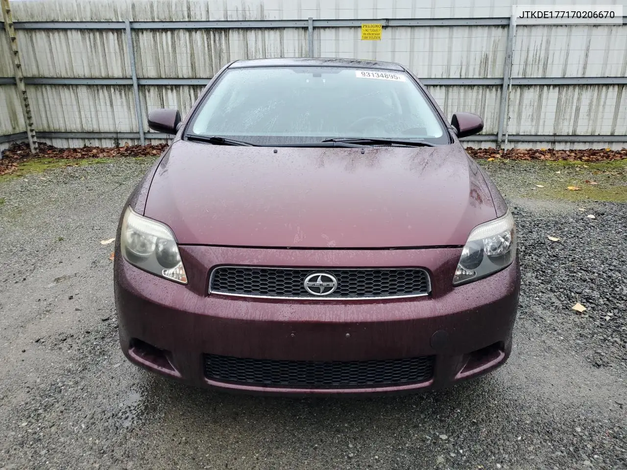 JTKDE177170206670 2007 Toyota Scion Tc