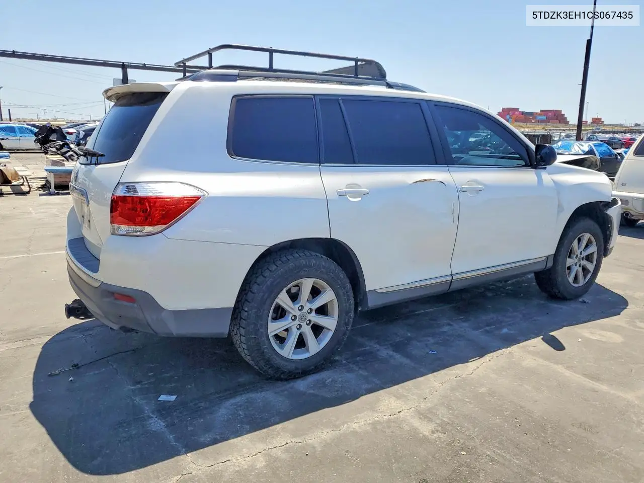 2012 Toyota Highlander Se VIN: 5TDZK3EH1CS067435 Lot: 52705316
