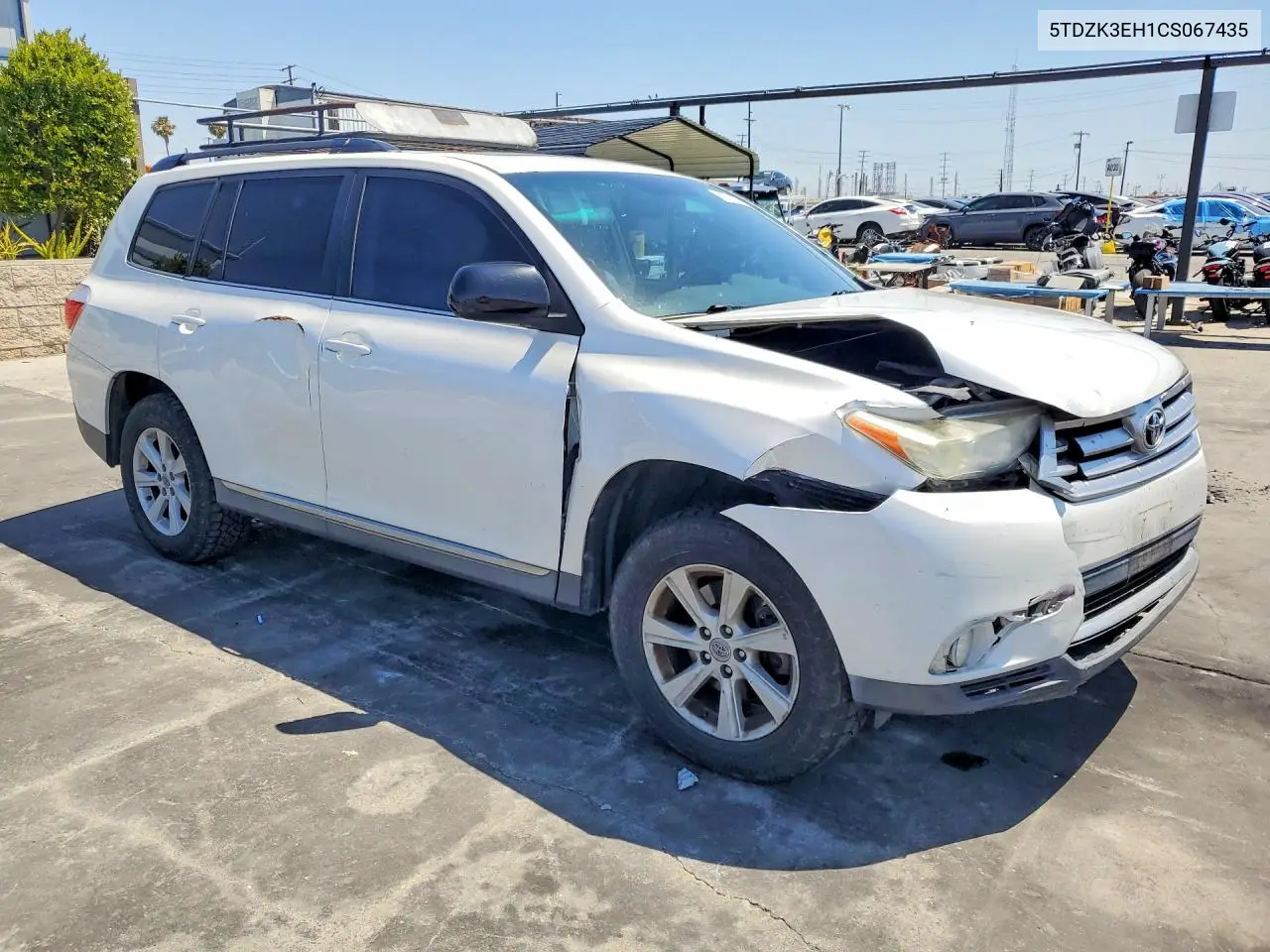 2012 Toyota Highlander Se VIN: 5TDZK3EH1CS067435 Lot: 52705316