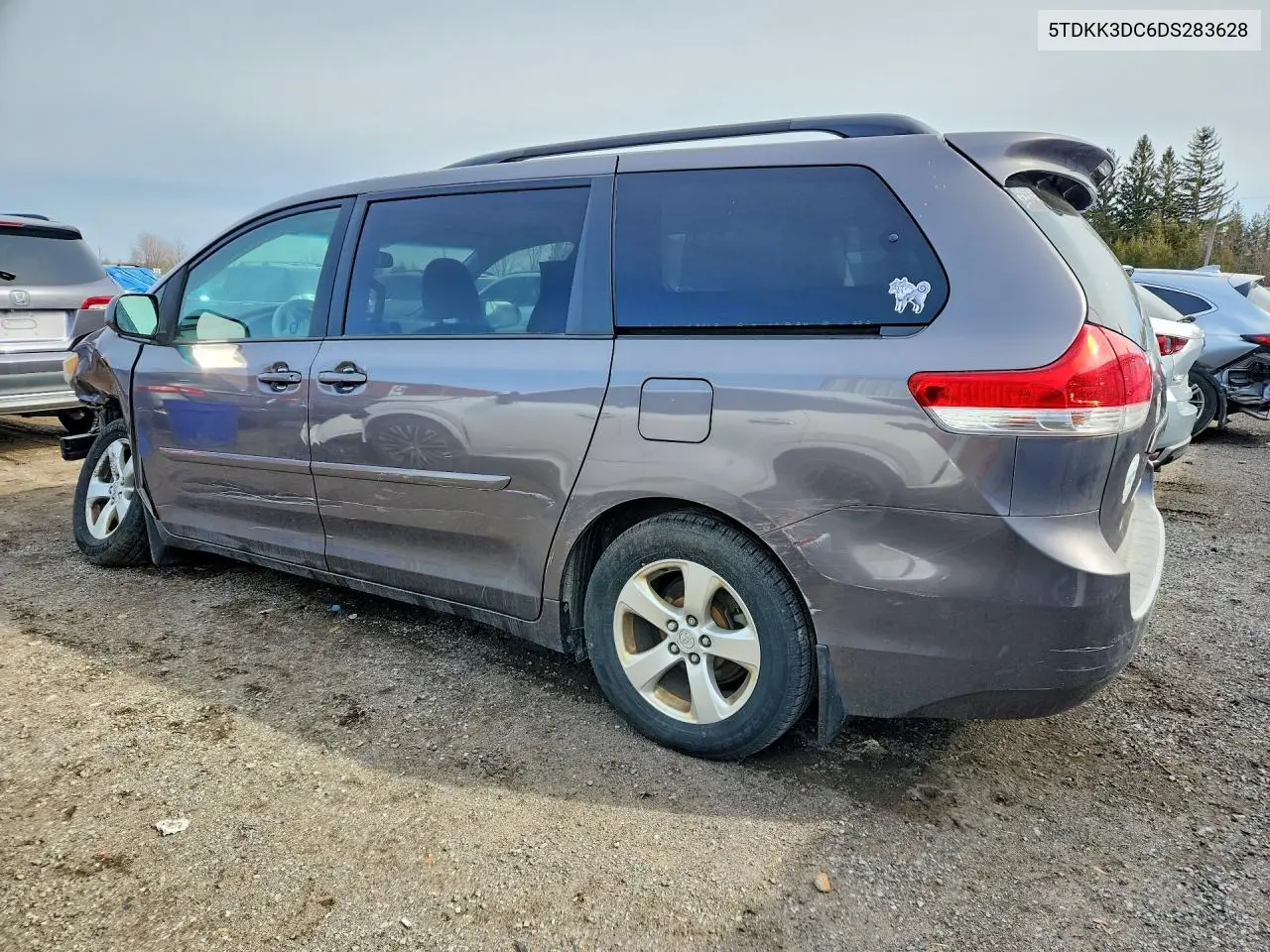 5TDKK3DC6DS283628 2013 Toyota Truck/Van Sienna Le V6