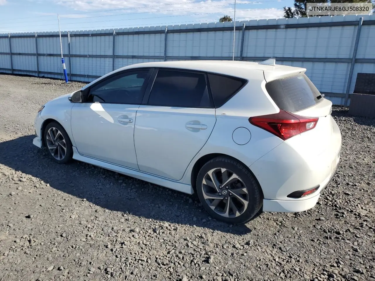 JTNKARJE8GJ508320 2016 Toyota Scion Im