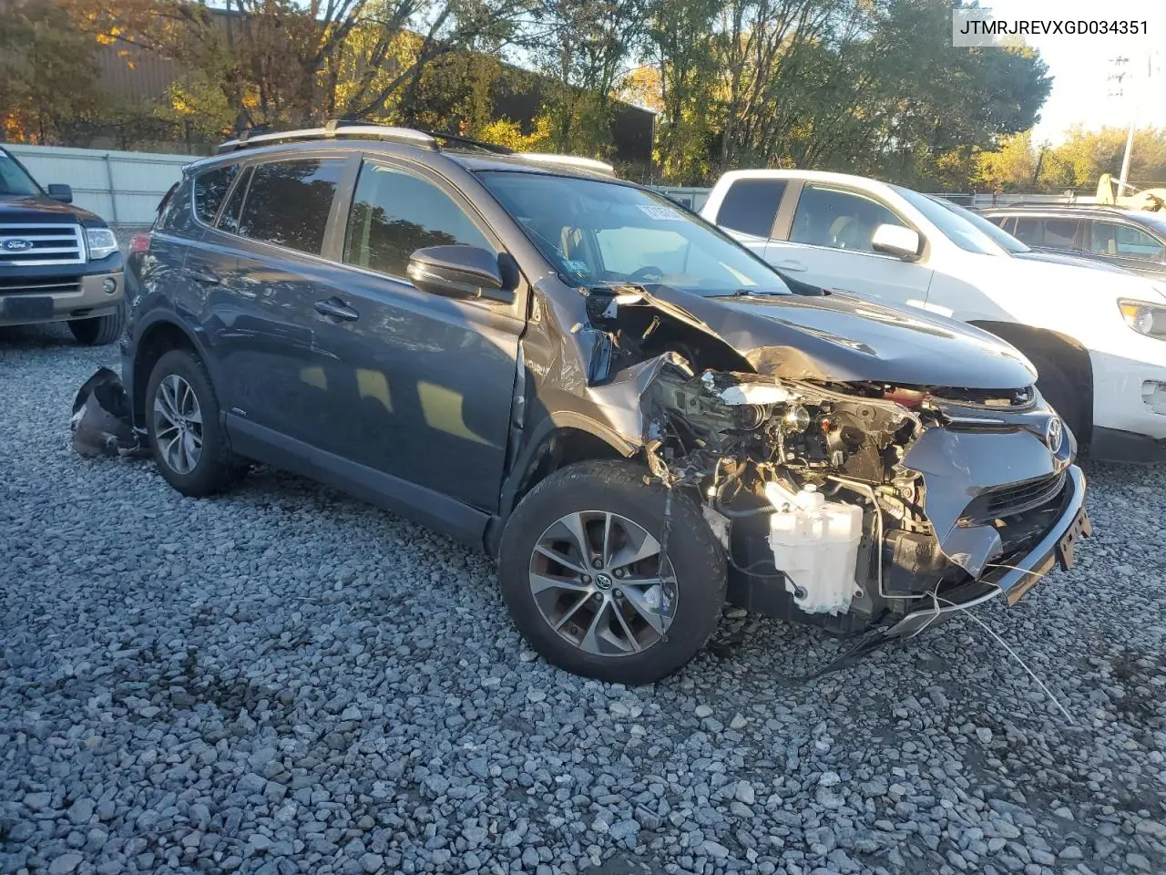 JTMRJREVXGD034351 2016 Toyota Rav4 Hv Xle