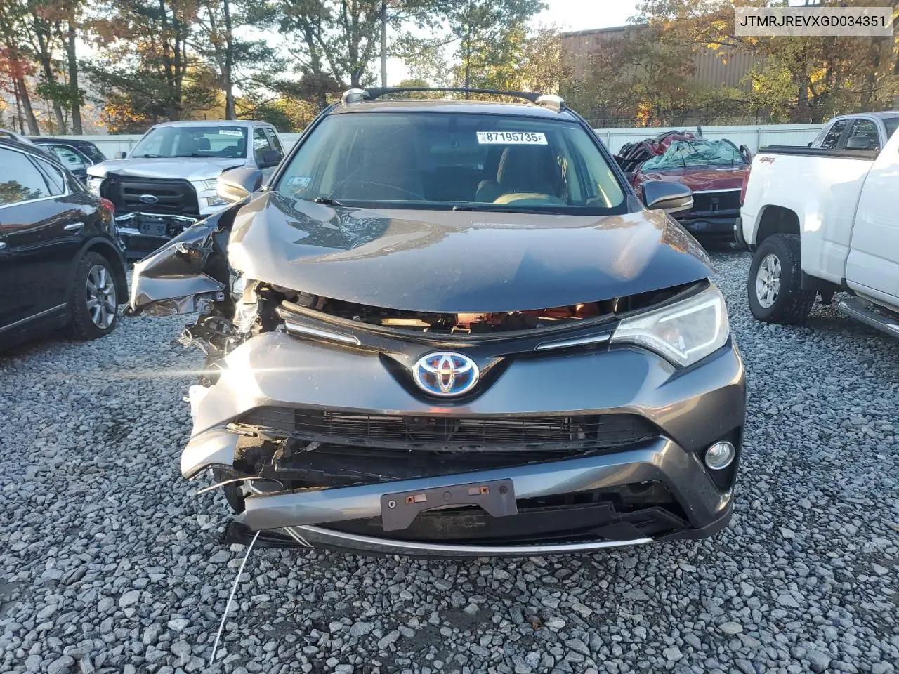 JTMRJREVXGD034351 2016 Toyota Rav4 Hv Xle