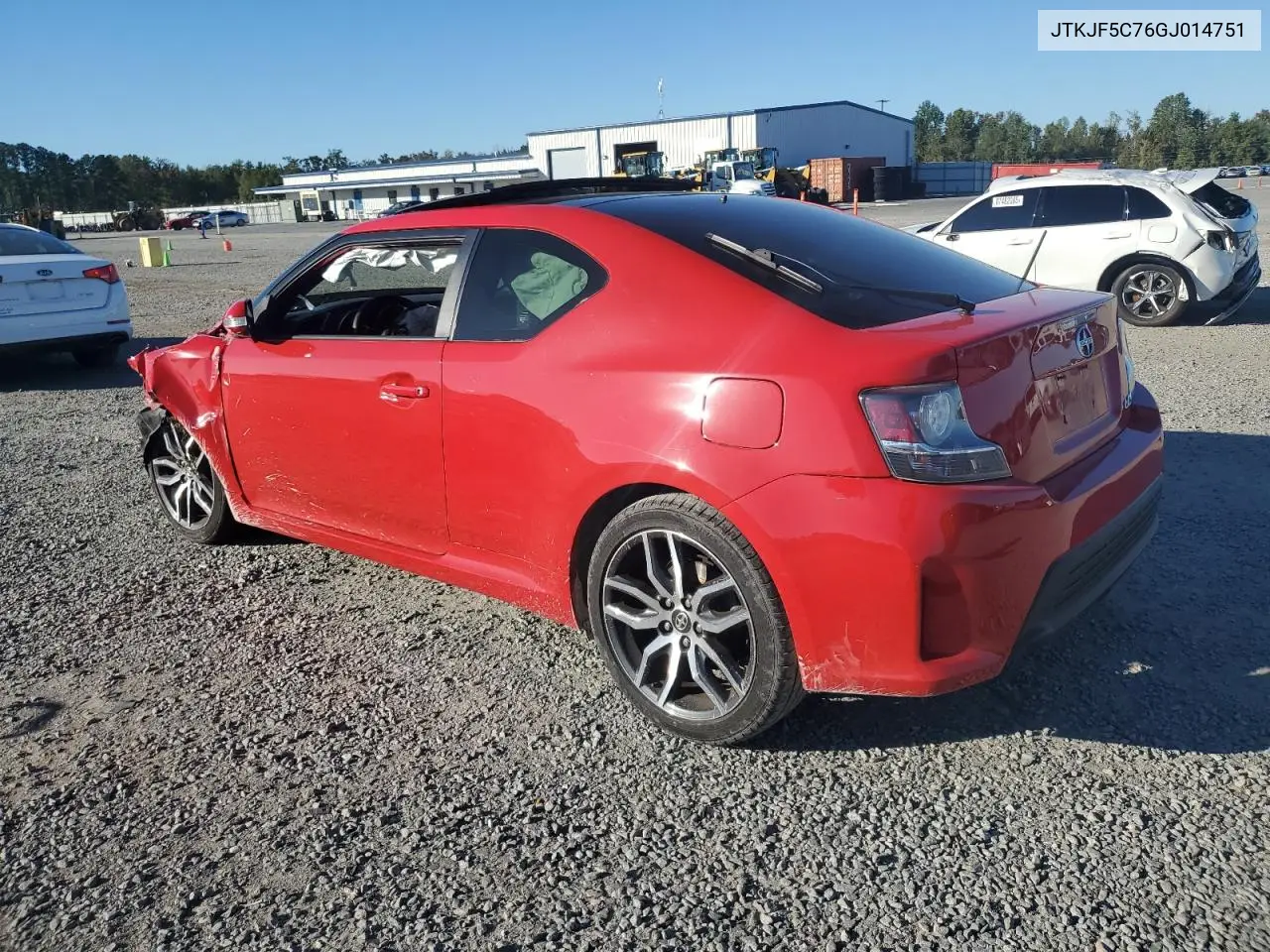 JTKJF5C76GJ014751 2016 Toyota Scion Tc
