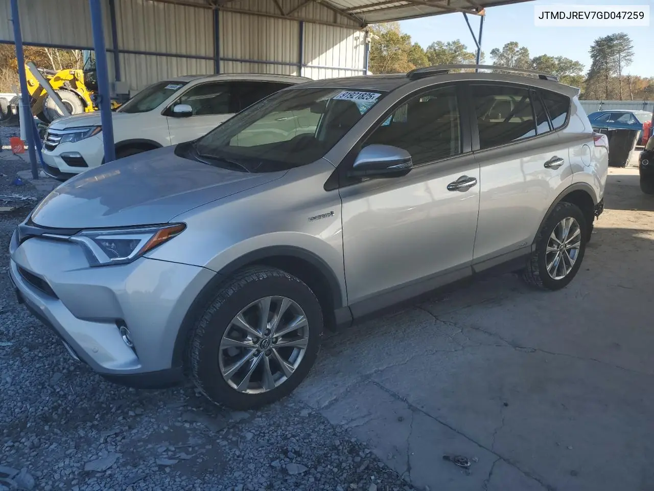 JTMDJREV7GD047259 2016 Toyota Rav4 Hv Limited