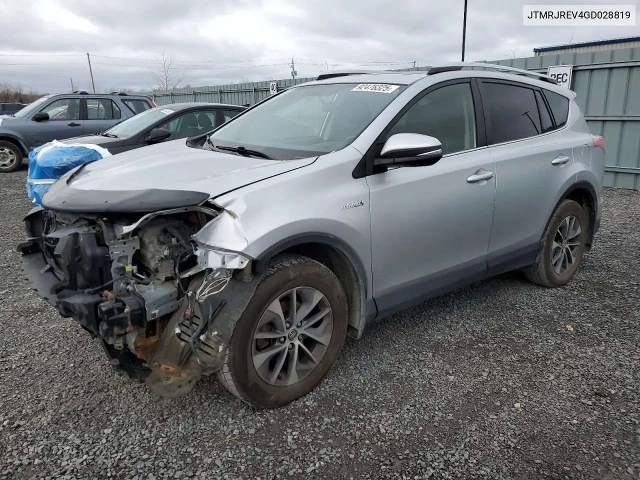 JTMRJREV4GD028819 2016 Toyota Rav4 Hv Xle