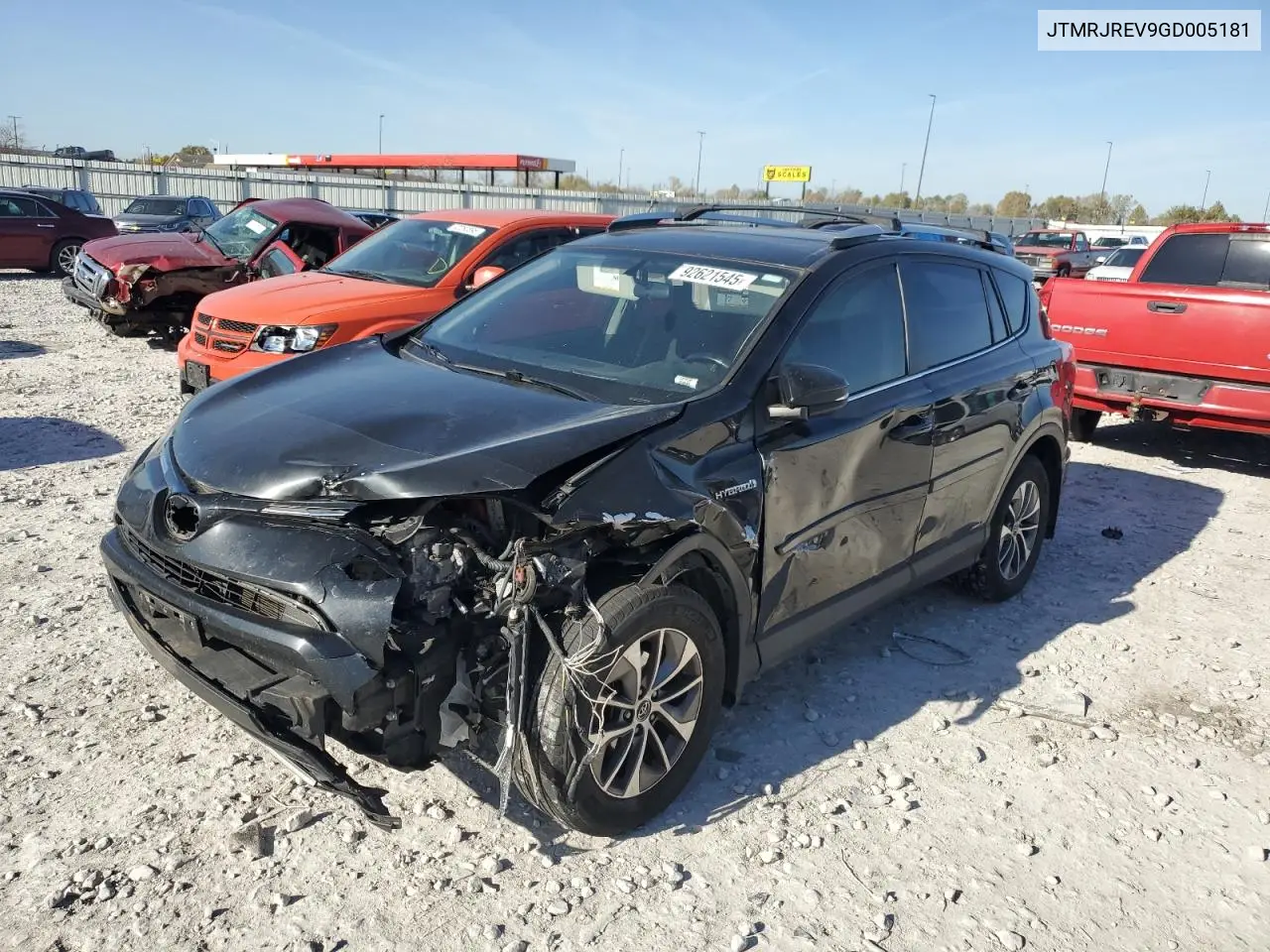 JTMRJREV9GD005181 2016 Toyota Rav4 Hv Xle