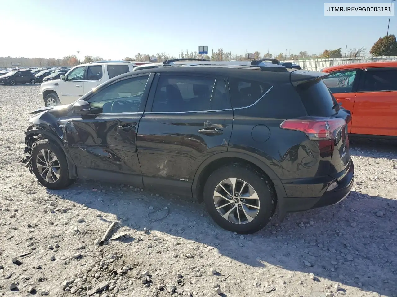 JTMRJREV9GD005181 2016 Toyota Rav4 Hv Xle