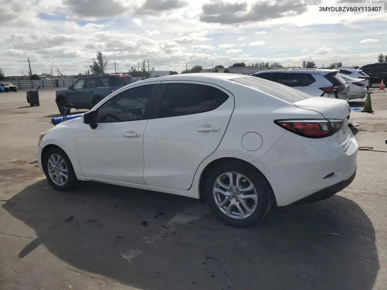 3MYDLBZV6GY113407 2016 Toyota Scion Ia