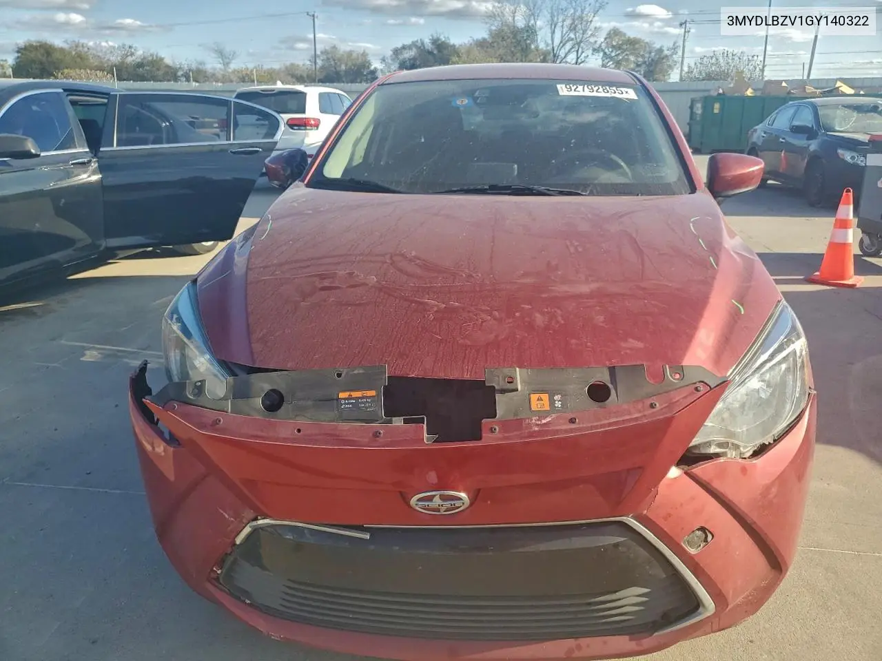 3MYDLBZV1GY140322 2016 Toyota Scion Ia