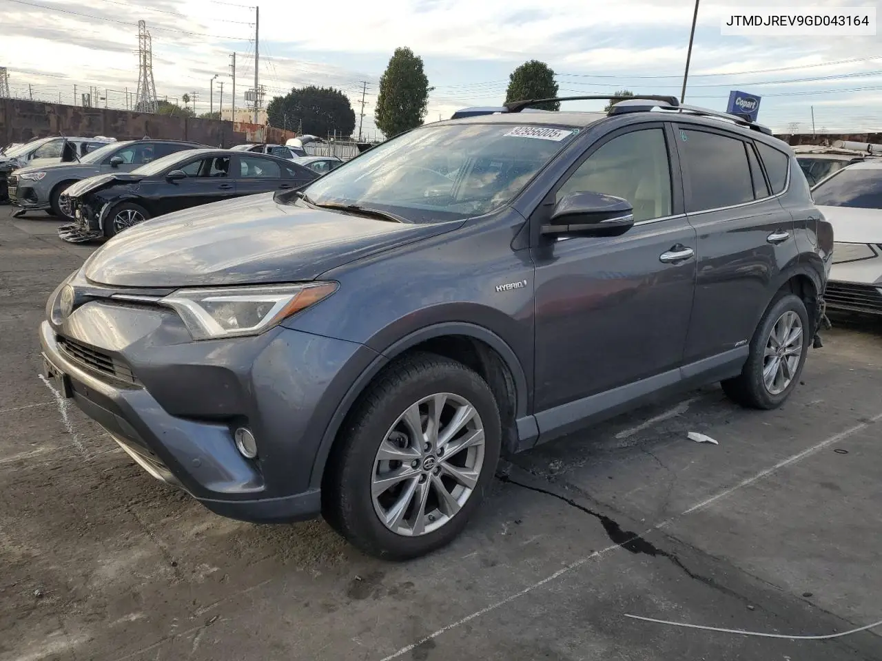 JTMDJREV9GD043164 2016 Toyota Rav4 Hv Limited