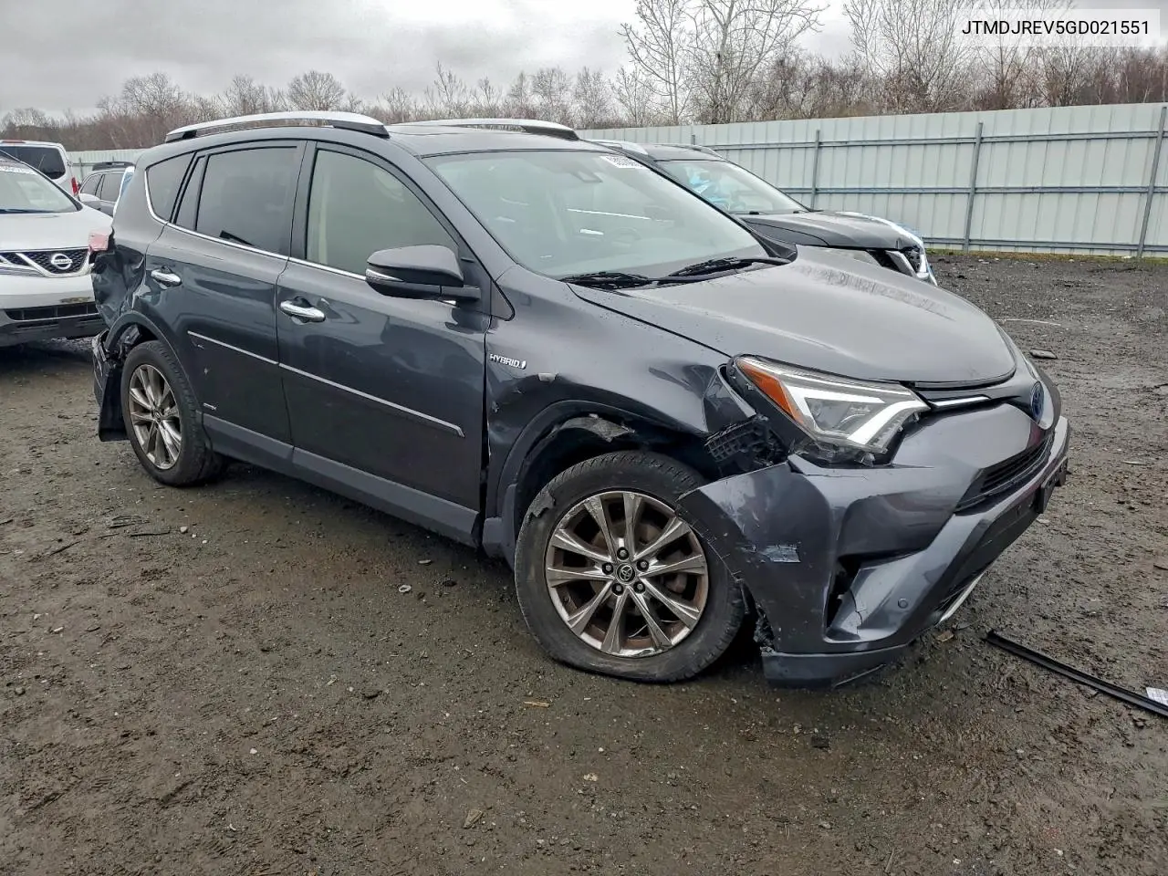 JTMDJREV5GD021551 2016 Toyota Rav4 Hv Limited