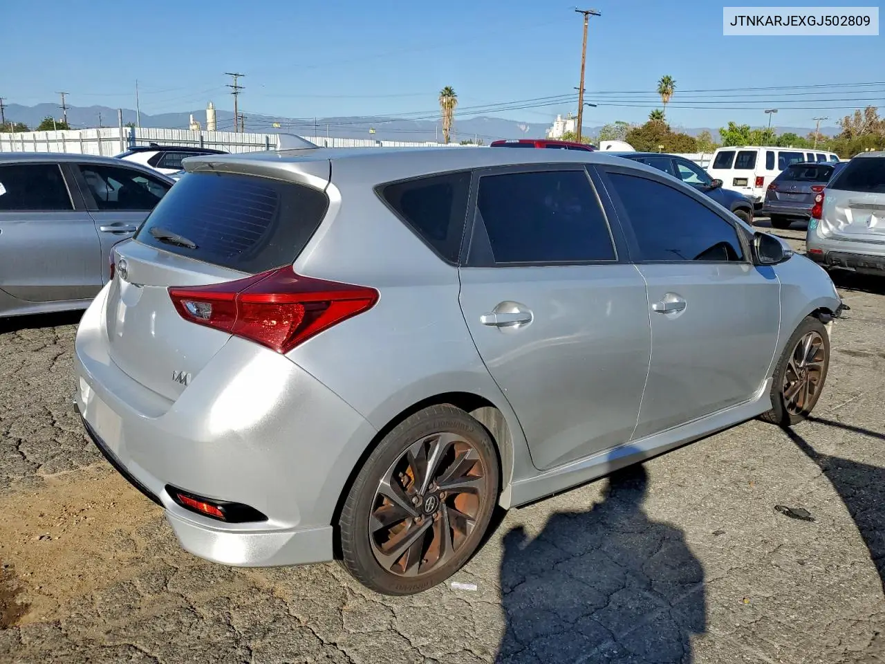 JTNKARJEXGJ502809 2016 Toyota Scion Im