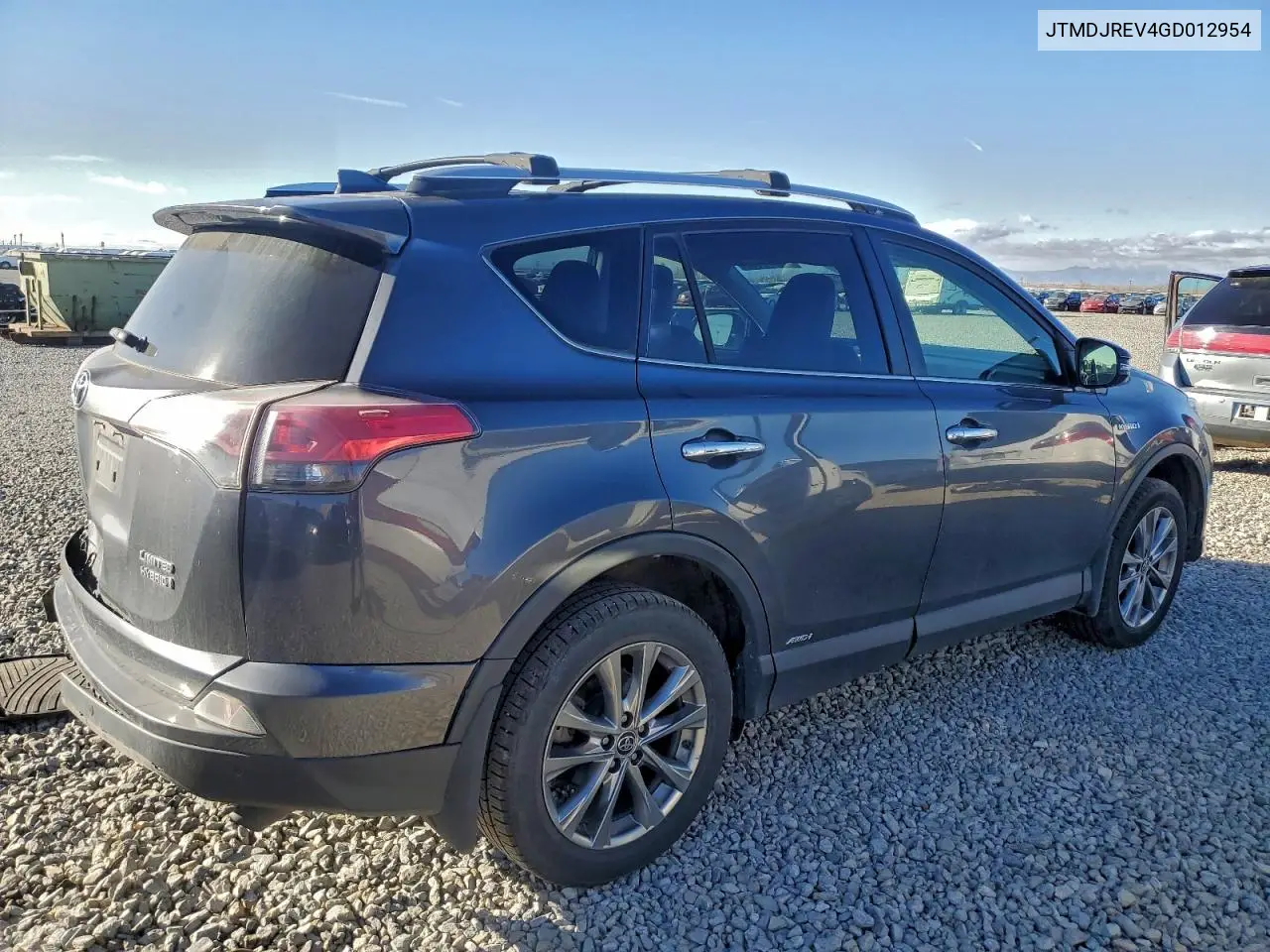 JTMDJREV4GD012954 2016 Toyota Rav4 Hv Limited