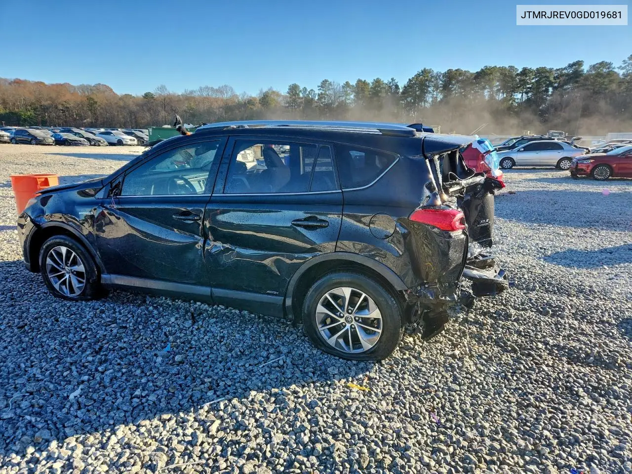 JTMRJREV0GD019681 2016 Toyota Rav4 Hv Xle