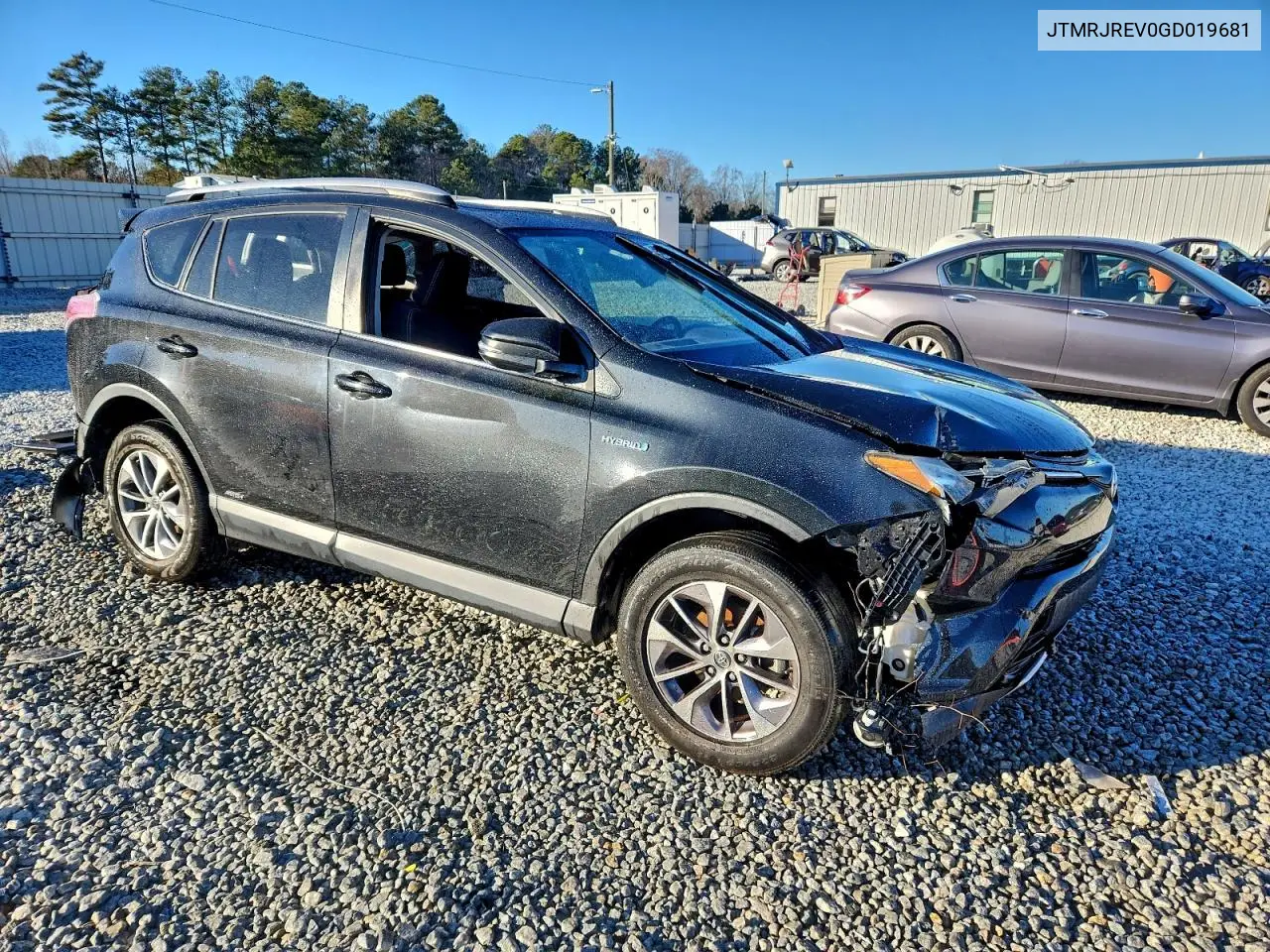 JTMRJREV0GD019681 2016 Toyota Rav4 Hv Xle