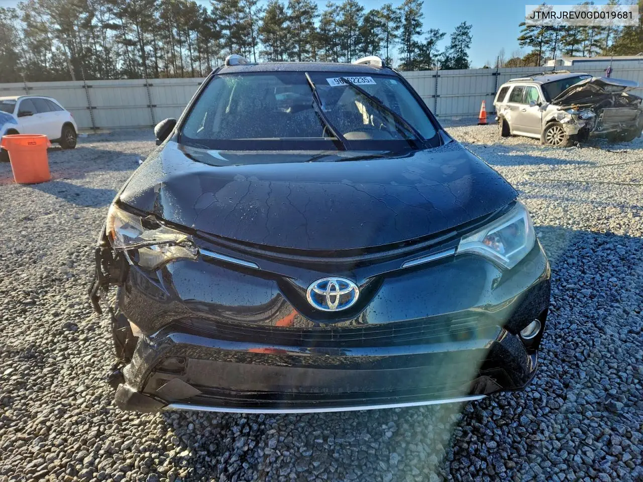 JTMRJREV0GD019681 2016 Toyota Rav4 Hv Xle
