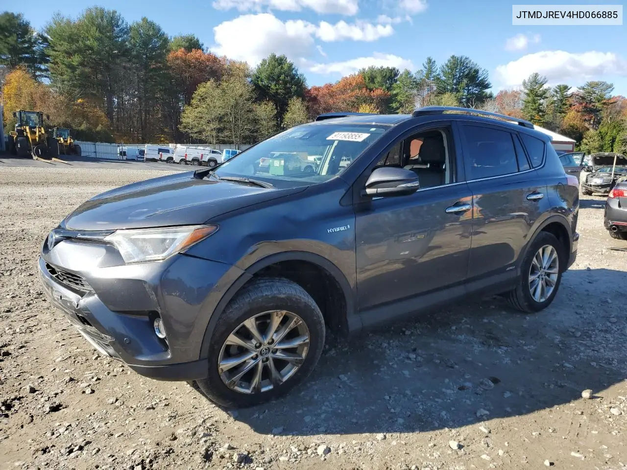 JTMDJREV4HD066885 2017 Toyota Rav4 Hv Limited