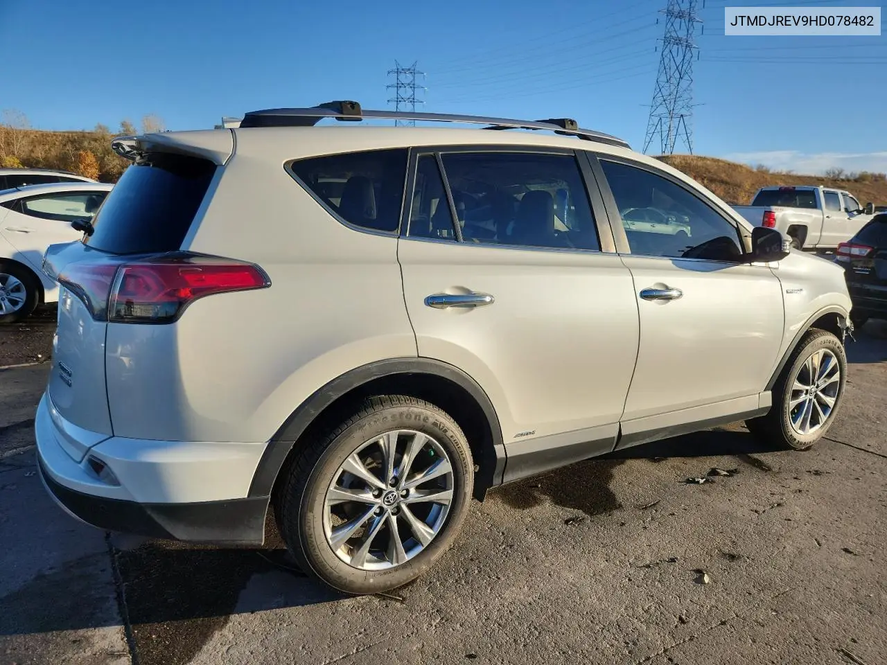 JTMDJREV9HD078482 2017 Toyota Rav4 Hv Limited