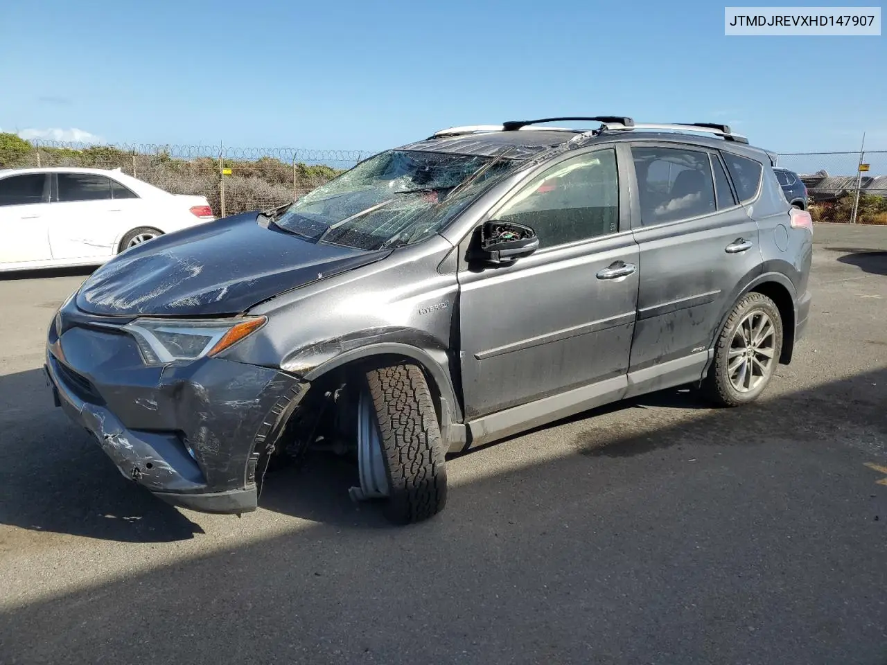 JTMDJREVXHD147907 2017 Toyota Rav4 Hv Limited