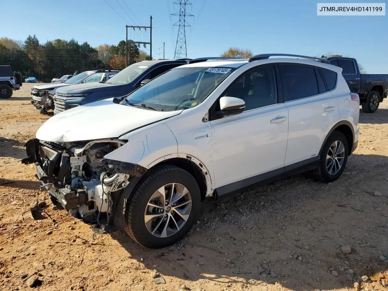 JTMRJREV4HD141199 2017 Toyota Rav4 Hv Le