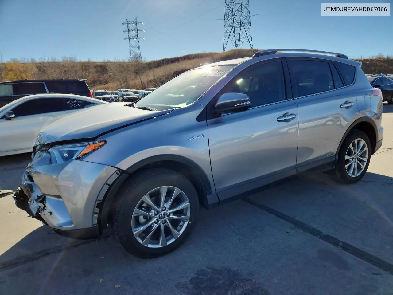JTMDJREV6HD067066 2017 Toyota Rav4 Hv Limited